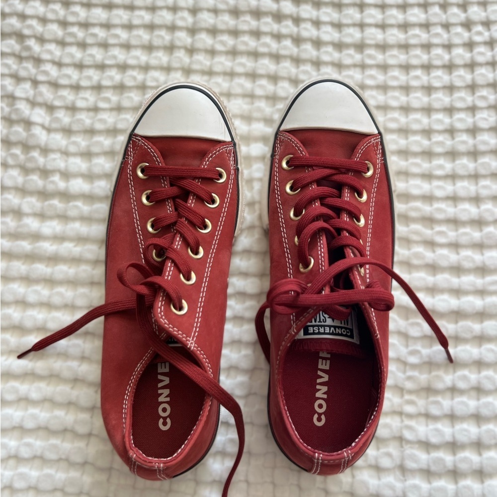 Converse Red Low-Top Sneakers